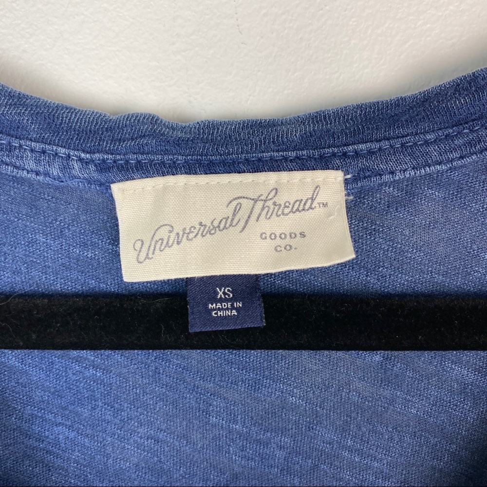Universal Thread navy tank top tie front size XS - Picture 3 of 5